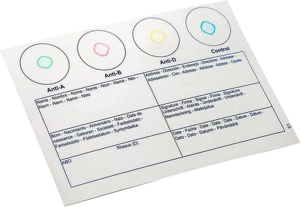 Blutgruppen Schnelltest
