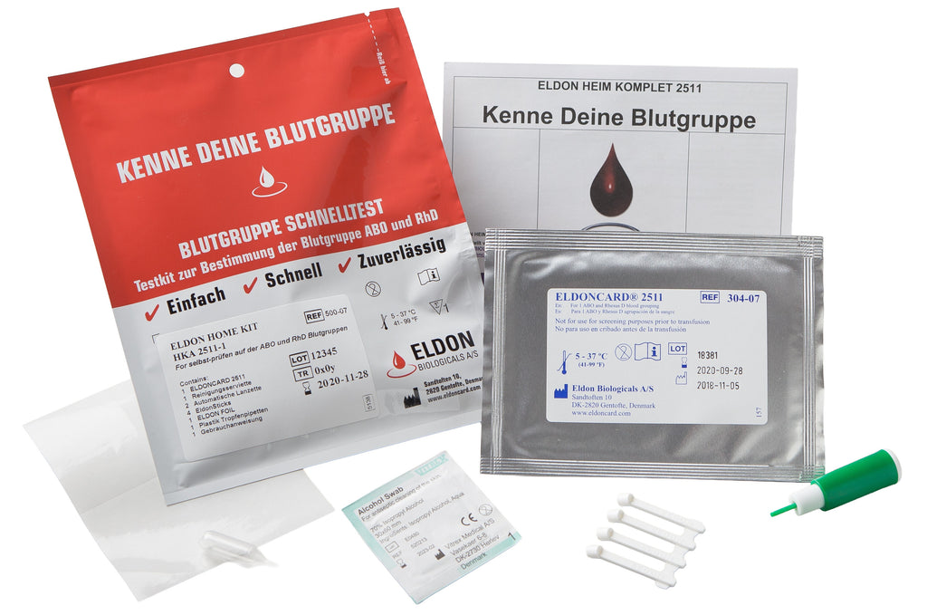 Blutgruppe Schnelltest